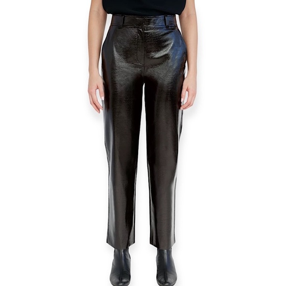 Aritzia Babaton New Command Ultra Glossy Trouser Pants NWT - Picture 16 of 16